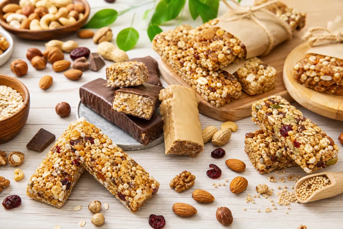 Sağlıklı atıştırmalık aboneliği — protein bar, krokan bar ve granola